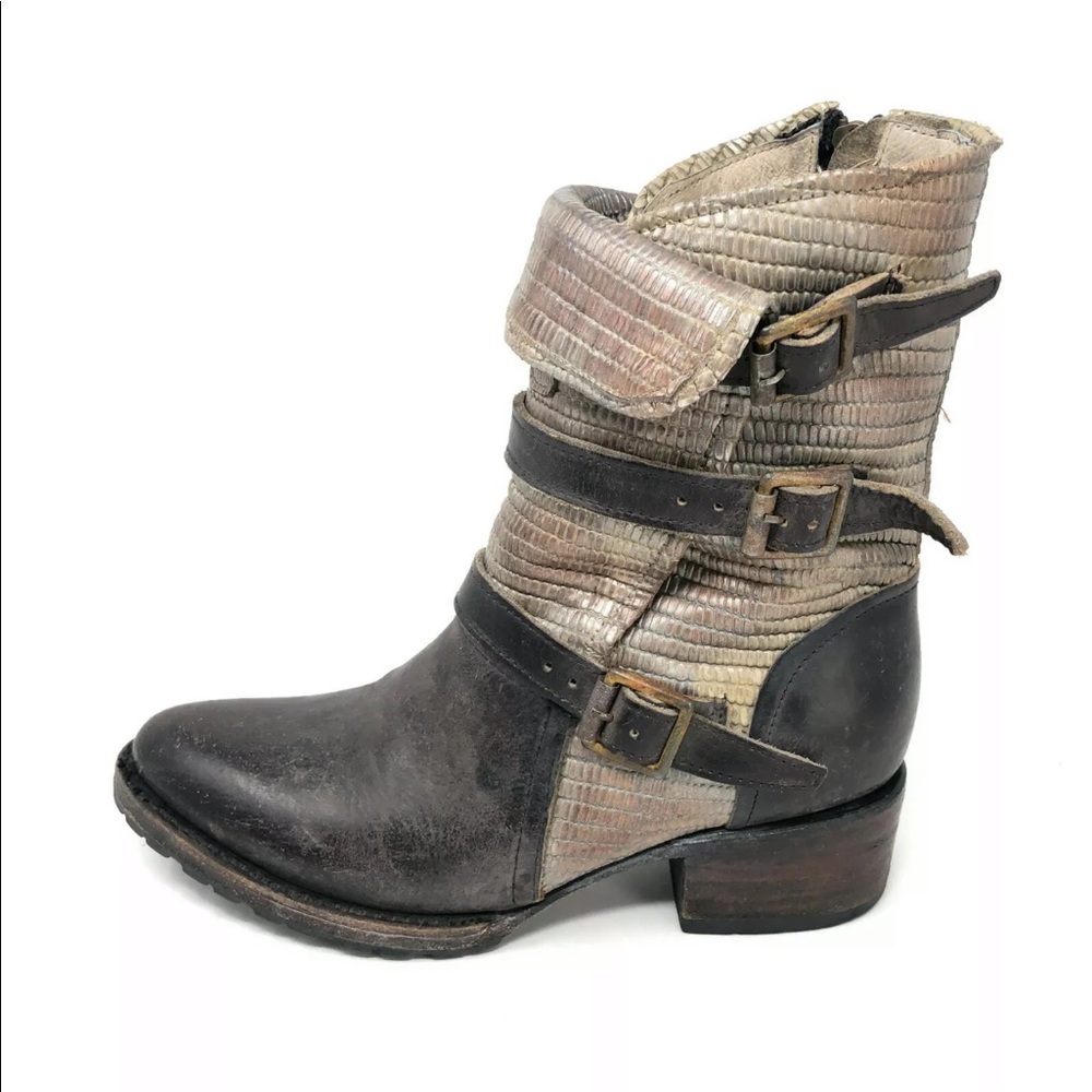 Freebird APEX Moto Mid Boots Brown 6 EXCELLENT